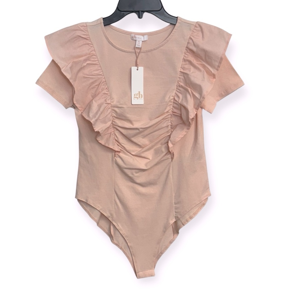 GB Girls‎ Blush Ruffled Bodysuit. XL16